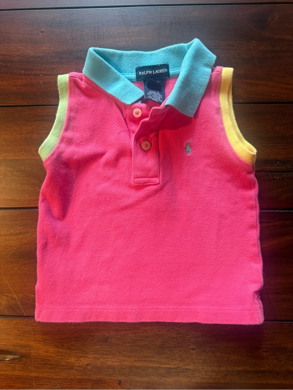 Ralph Lauren 2T Colorblock Polo Tank